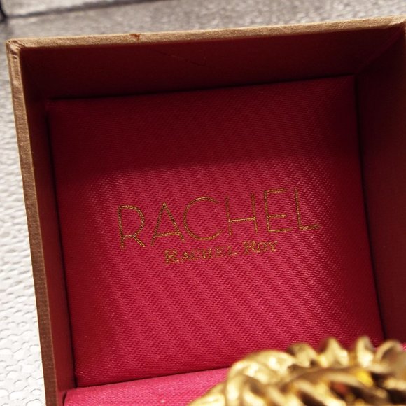 RACHEL ROY NWT AND BOX GOLDEN RAM GOAT "CAPRICORN" ZODIAC STRETCHY RING 18 - Picture 3 of 5